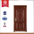 Puerta de seguridad de acero italiano utilizado puertas exteriores para las ventas diseño de puertas de madera más recientes